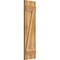 Ekena Millwork Joined Board-n-Batten Shutters w/Z-Bar, Rough Sawn Western Red Cedar, 10 3/4W x 39H, PR RBJ06Z11X039RWR - alternate 5